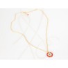 COLLAR CON DIJE ORO LAMINADO OJO CHAQUIRA CADENA