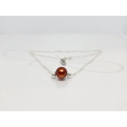 COLLAR CON DIJE PERLA CADENA