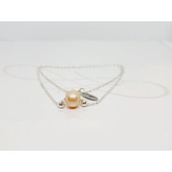 COLLAR CON DIJE PERLA CADENA
