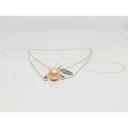 COLLAR CON DIJE PERLA CADENA
