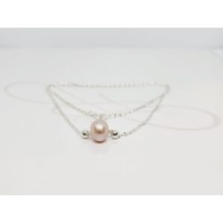COLLAR CON DIJE PERLA CADENA