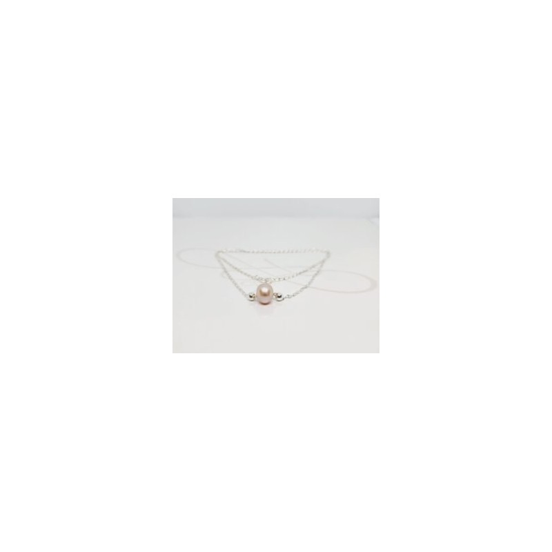 COLLAR CON DIJE PERLA CADENA