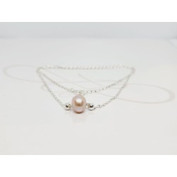 COLLAR CON DIJE PERLA CADENA