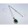 COLLAR DE PLATA ESMERALDA SULTANA HURREM CON CADENA