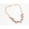 COLLAR SIN DIJE ORO LAMINADO GOTAS CRISTAL