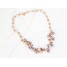 COLLAR SIN DIJE ORO LAMINADO GOTAS CRISTAL