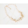 COLLAR SIN DIJE ORO LAMINADO PACHON BOLITAS CRISTAL
