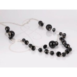 COLLAR SIN DIJE PLATA DOBLE LARGO CRISTAL AG