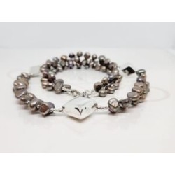 COLLAR SIN DIJE ROMBOS PERLA