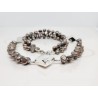 COLLAR SIN DIJE ROMBOS PERLA