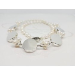 COLLAR SIN SIJE MONEDAS PERLA