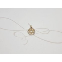 DIJE ESTRELLA DAVID ZIRCONIA ORO 10K