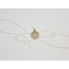 DIJE ESTRELLA DAVID ZIRCONIA ORO 10K