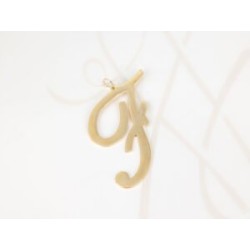 DIJE ORO LAMINADO CURSIVA F LISO