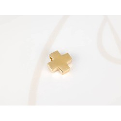 DIJE ORO LAMINADO CRUZ CARTONEADA LISO
