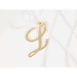 DIJE ORO LAMINADO CURSIVA L LISO