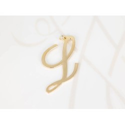 DIJE ORO LAMINADO CURSIVA L LISO