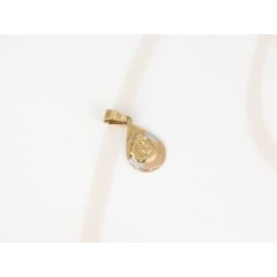DIJE ORO LAMINADO GOTA BAUTIZO DIAMANTADO
