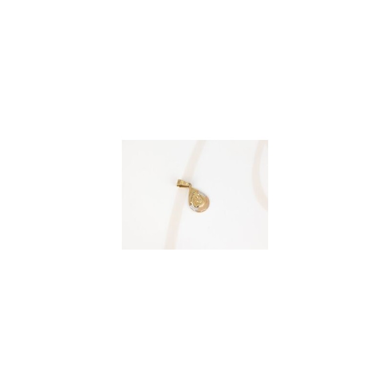 DIJE ORO LAMINADO GOTA BAUTIZO DIAMANTADO