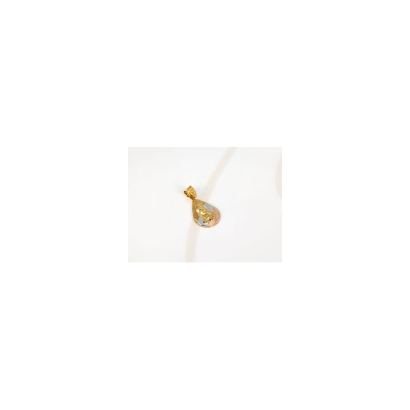 DIJE ORO LAMINADO GOTA VIRGEN GUADALUPE TORSO DIAMANTADO