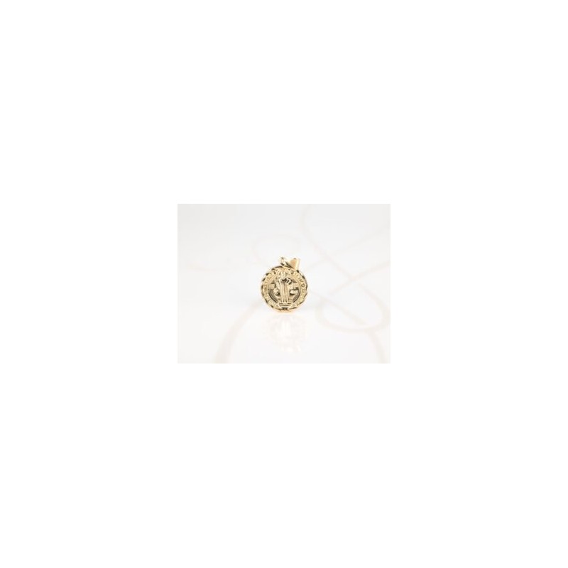 DIJE ORO LAMINADO SAN BENITO GRANDE DIAMANTADO