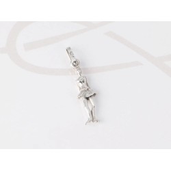 DIJE PLATA BAILARINA MANOS ATRAS PAVONADO