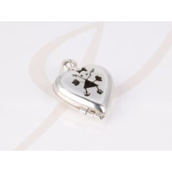 DIJE PLATA CAMAFEO CORAZON NIÑA LISO