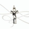 DIJE PLATA CRUZ CRISTO RELIEVE