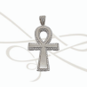 DIJE PLATA CRUZ GRUESA CON ZIRCONIA