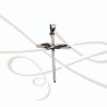DIJE PLATA CRUZ PALOMA RELIEVE