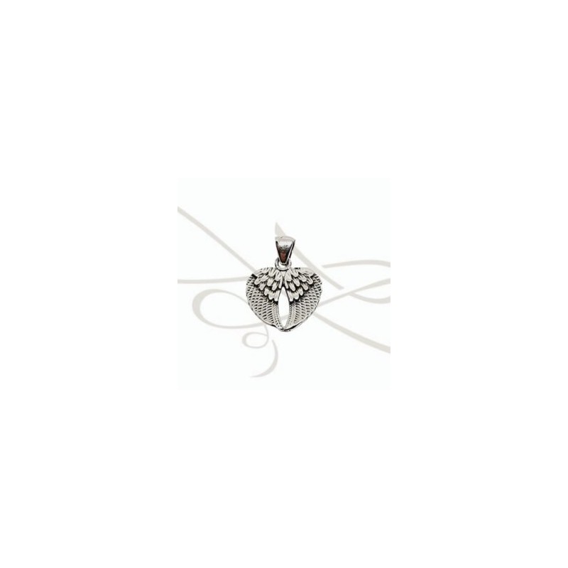 DIJE PLATA DOBLE ALA RELIEVE