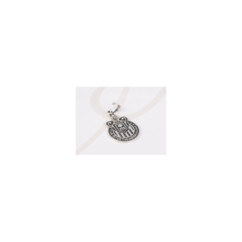 DIJE PLATA ESCUDO CHIVAS PAVONADO