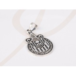 DIJE PLATA ESCUDO CHIVAS PAVONADO