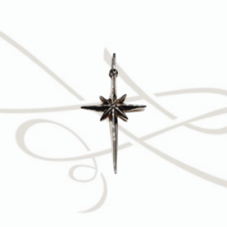 DIJE PLATA FIGURA CRUZ ESTRELLA