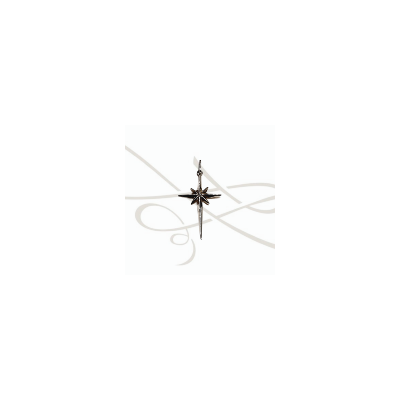 DIJE PLATA FIGURA CRUZ ESTRELLA