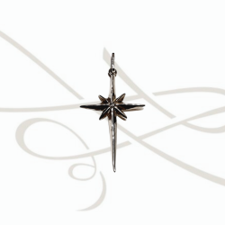 DIJE PLATA FIGURA CRUZ ESTRELLA