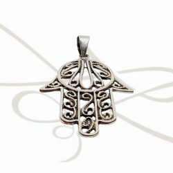 DIJE PLATA FIGURA MANO FATIMA GRANDE