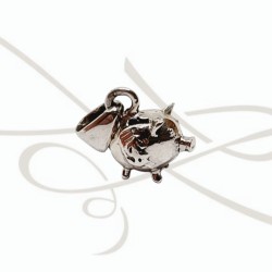 DIJE PLATA FIGURA MINI COCHINITO