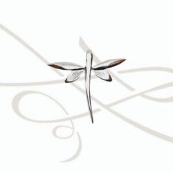 DIJE PLATA FIGURA MINI LIBELULA