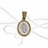 DIJE PLATA FRENTE Y VUELTA VIRGEN Y CRISTO FILO OL