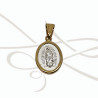 DIJE PLATA FRENTE Y VUELTA VIRGEN Y CRISTO FILO OL