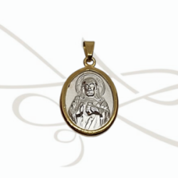DIJE PLATA GRANDE MEDALLA JESUS FILO OL