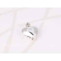 DIJE PLATA GUARDAPELO CORAZON LISO