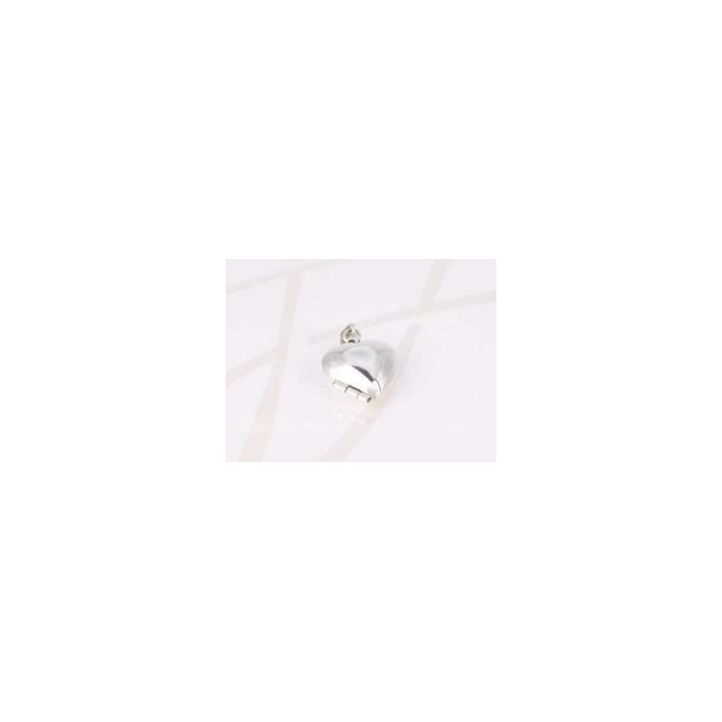 DIJE PLATA GUARDAPELO CORAZON LISO