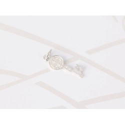 DIJE PLATA LLAVE SAN BENITO CHICA LISO