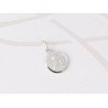 DIJE PLATA MEDALLA ANGELITO MINI LISO
