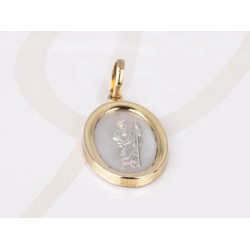 DIJE PLATA MEDALLA SN JUDAS FILO RELIEVE