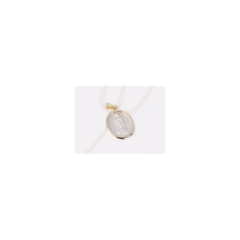 DIJE PLATA MEDALLA VIRGEN FILO RELIEVE