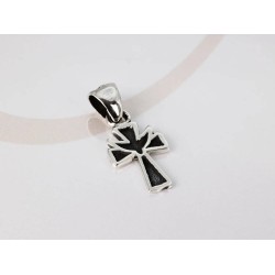 DIJE PLATA MINI CRUZ ESPIRITU SANTO PAVONADO