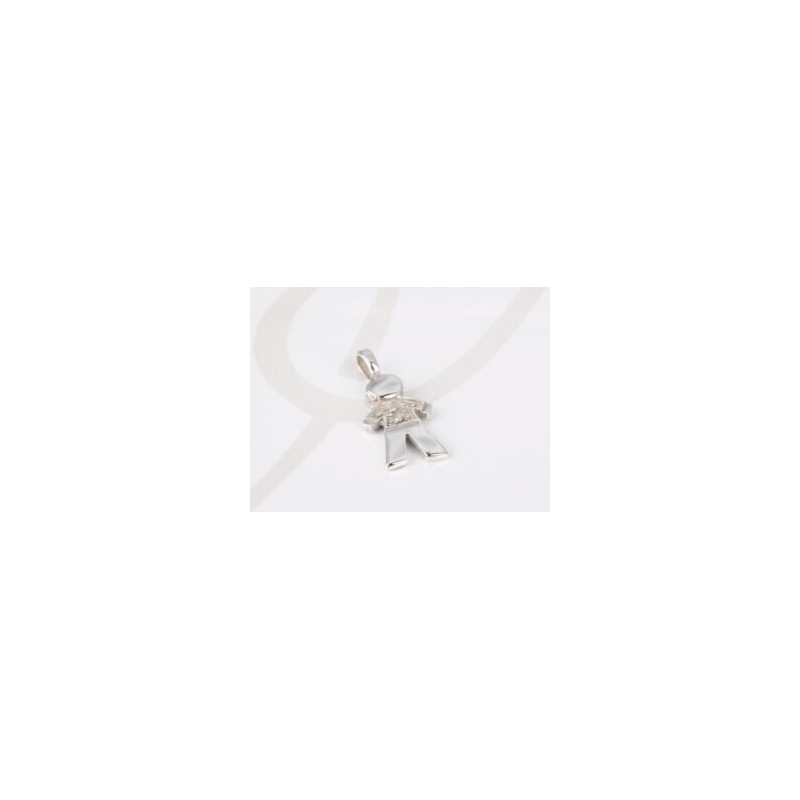 DIJE PLATA NIÑO PEQUEÑO ZIRCONIA